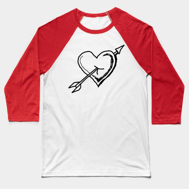 love arrow Baseball T-Shirt by Design Knight